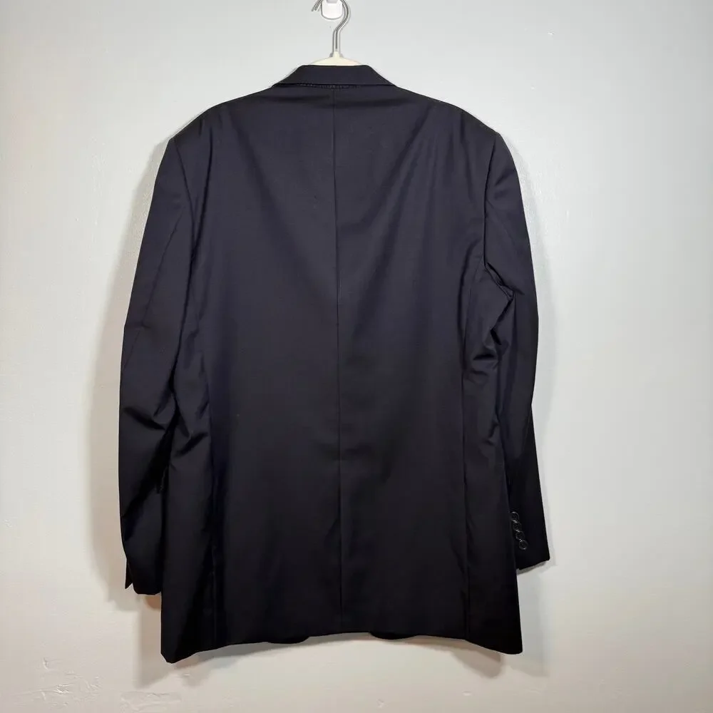 Loro Piana Wool Fabric Daniel Cremieux Navy Wool Blazer 42L Made in USA Union